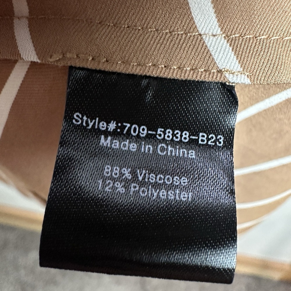 Jenni Kayne Slip Dress Camel Striped Long Small Classic Timeless Feminine - Picture 10 of 11